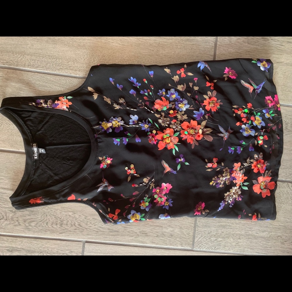 Express chiffon tank top